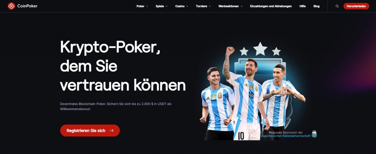 CoinPoker Bitcoin Sportwetten und Pokerspiele